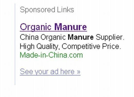 Organic Manure from China