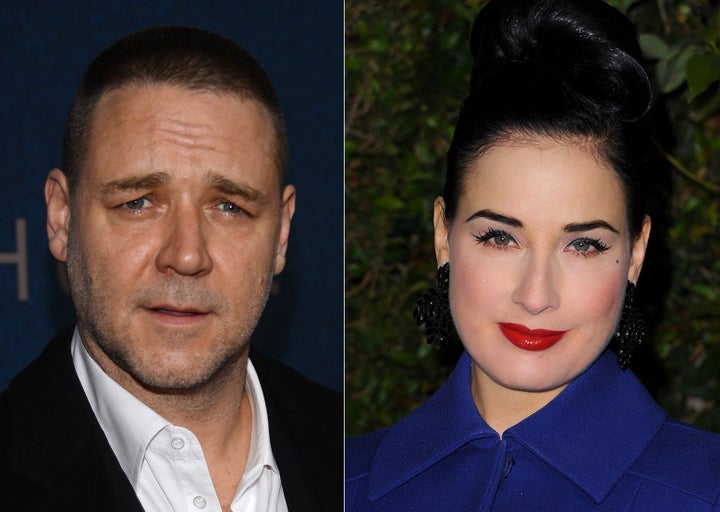 Russell Crowe, Dita Von Teese Dating? Pair Reportedly Enjoys