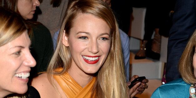 MILAN, ITALY - SEPTEMBER 18: Blake Lively attends the Gucci show as part of Milan Fashion Week Womenswear Spring/Summer 2014 on September 18, 2013 in Milan, Italy. (Photo by Venturelli/Getty Images for Gucci)