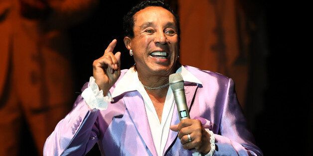 LOS ANGELES, CA - AUGUST 16: Smokey Robinson performs at The Greek Theatre on August 16, 2014 in Los Angeles, California. (Photo by Jeff Golden/WireImage)