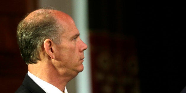 Richmond County District Attorney Daniel Donovan, Jr., on Tuesday, June 11, 2013, in Albany, N.Y. (AP Photo/Mike Groll)