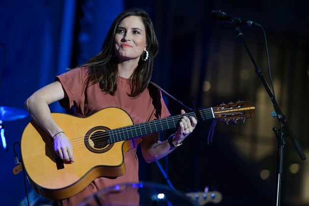 PERTH, AUSTRALIA - MARCH 02: Missy Higgins performs in concert on the opening night Ed Sheeran's Australian tour at Optus Stadium on March 2, 2018 in Perth, Australia. (Photo by Matt Jelonek/WireImage)