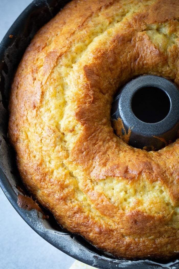 Sour Cream Cinnamon Swirl Pumpkin Bundt Cake - Oh Sweet Basil