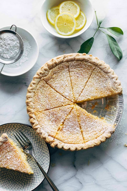 Get the Blender Lemon Pie recipe from Pinch of Yum 