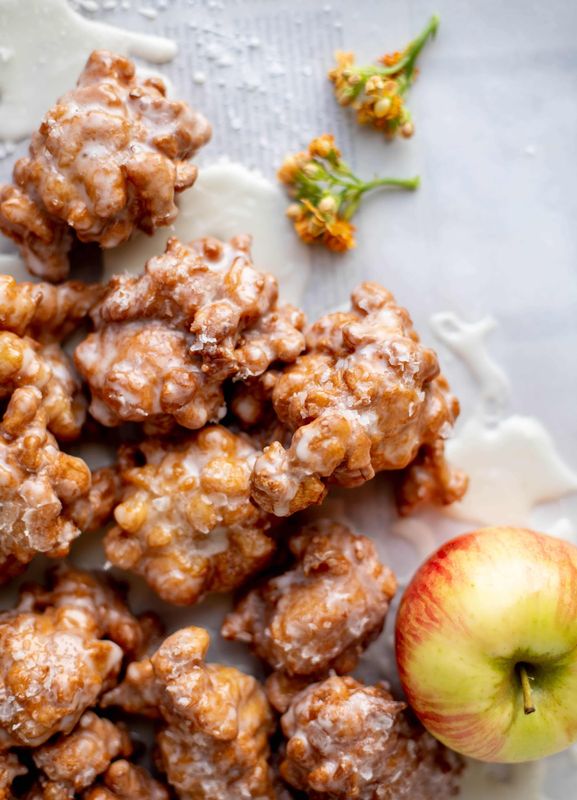 Get the Salted Honeycrisp Fritters recipe from How Sweet Eats &nbsp;