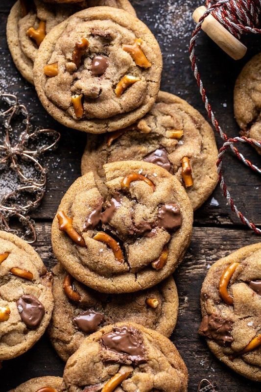 Get the Salted Caramel Pretzel Snickerdoodles recipe from Half Baked Harvest &nbsp;