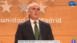 El consejero de Sanidad de Madrid despierta sospechas en Twitter por lo que ha hecho ante la