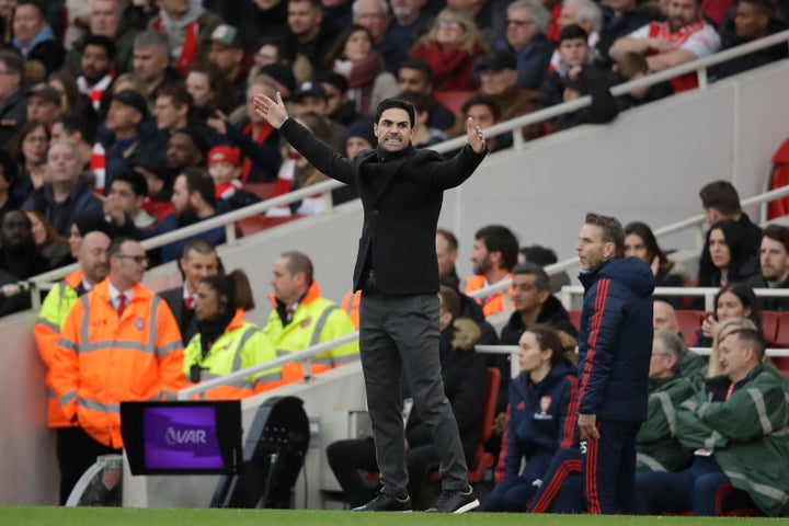 Arsenal's head coach Mikel Arteta.