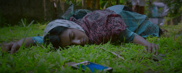 A scene from the film