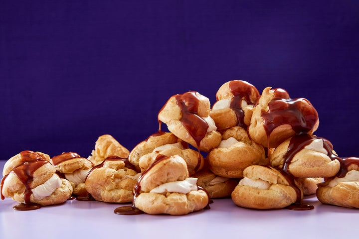 Creme Egg Profiteroles