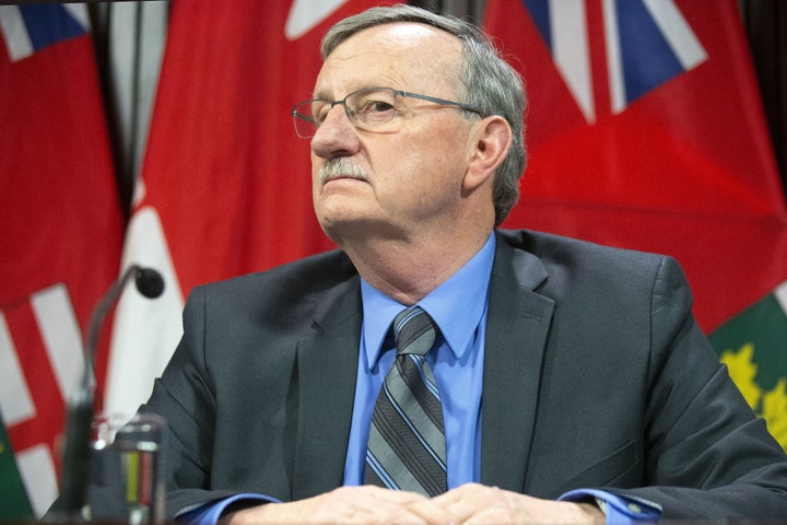 Ontario's Chief Medical Officer of Health Dr. David Williams attends a news conference in Toronto on Jan. 27, 2020. 