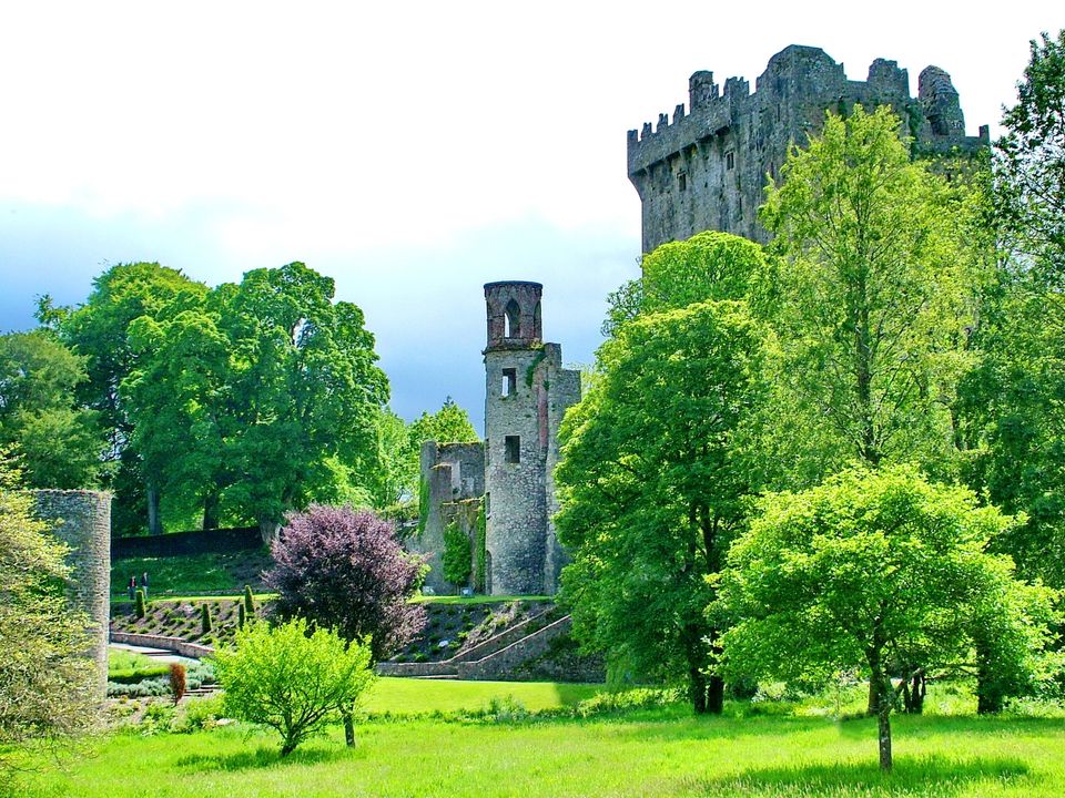 Cork, Ireland - May 30, 2012: Blarney Castle is a medieval castle near Cork, Ireland.  The castle is famous for holding the Blarney Stone.