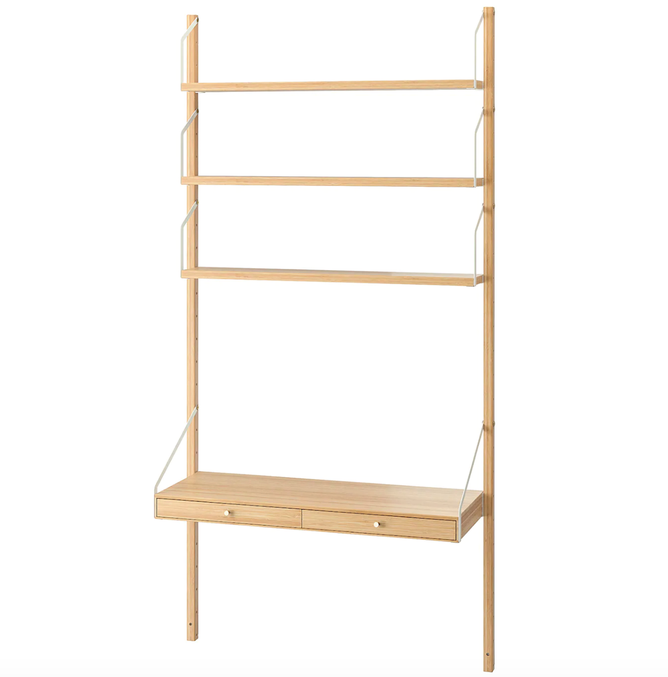 Ikea bamboo deals wall desk