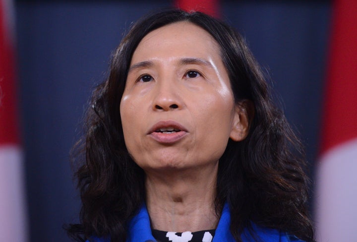 Canada's chief public health officer Dr. Theresa Tam attends a news conference updating the COVID-19 situation at the National Press Theatre in Ottawa on March 13, 2020. 