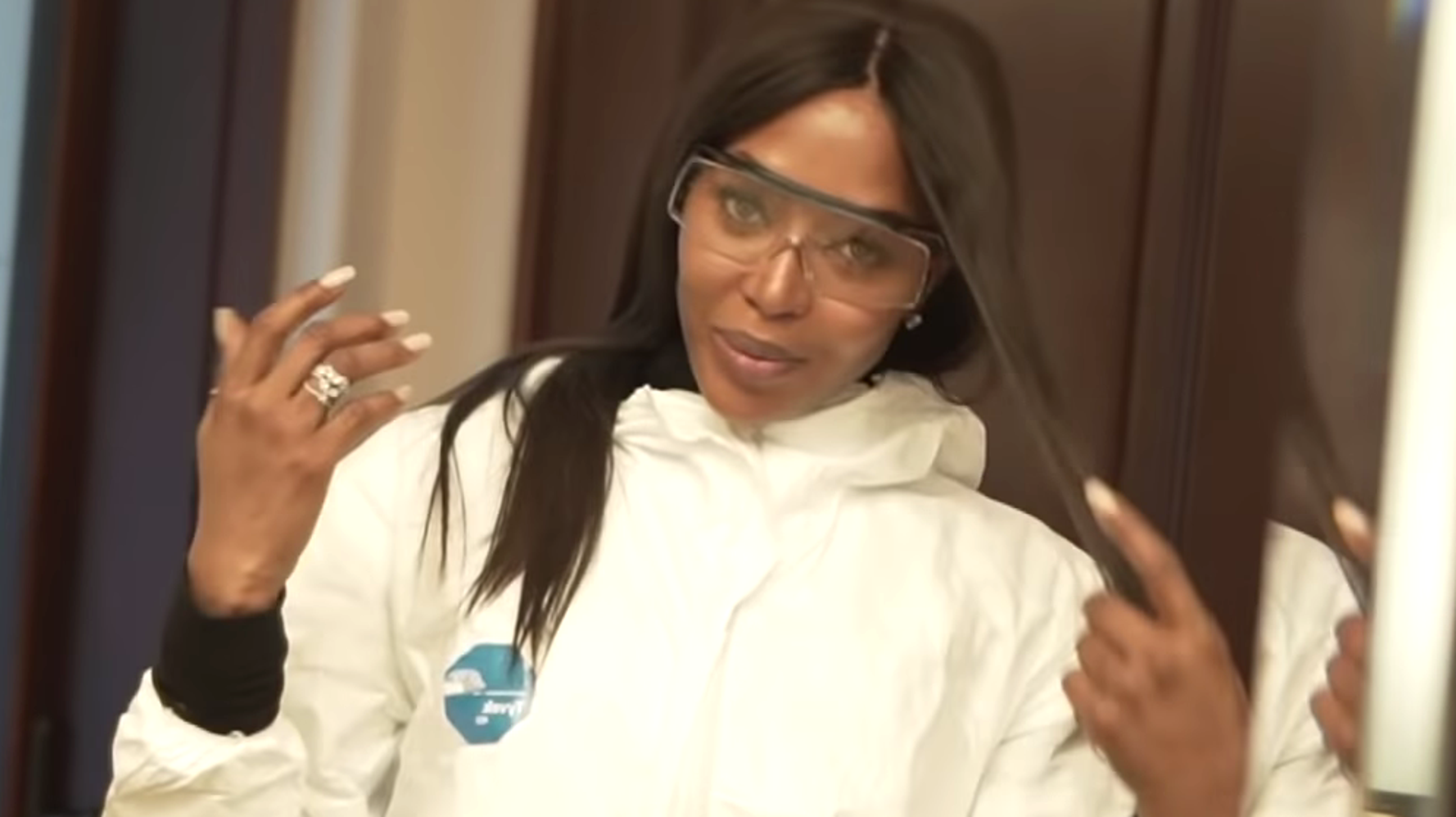 Image result for Naomi Campbell Opens Up About Coronavirus Hazmat Suit: ‘Not Doing This For Laughs’