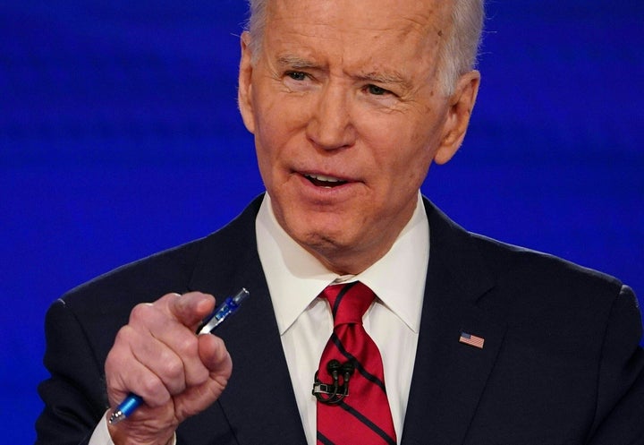 Debate moderators didn't step in when Biden made some inaccurate claims about his record.