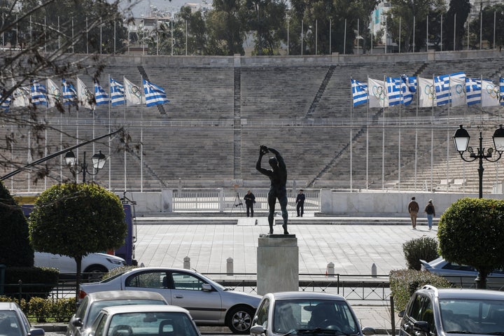 Κλειστό το Καλλιμάρμαρο Στάδιο στα πλαίσια των μέτρων πρόληψης για τον κορονοϊό την Δευτέρα 16 Μαρτίου 2020. 