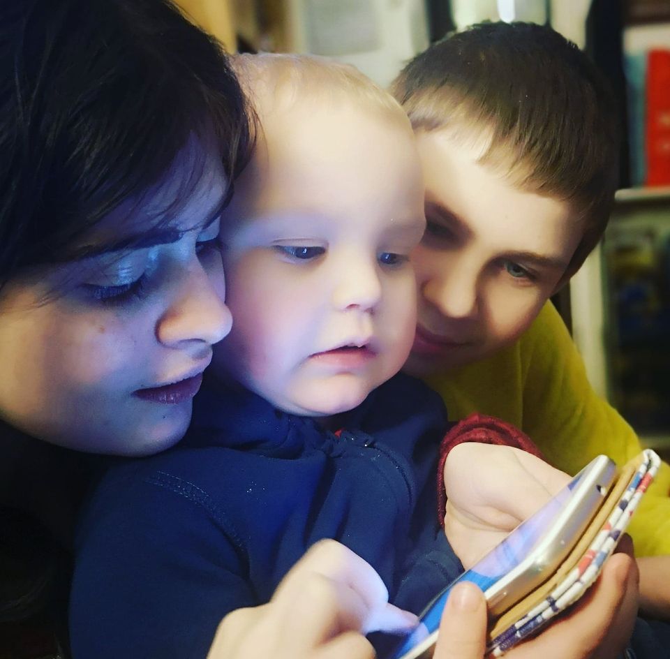 Jazmine Parham with her children