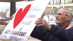 Man Kept Apart From Wife By Quarantine Honours 67th Anniversary By Her