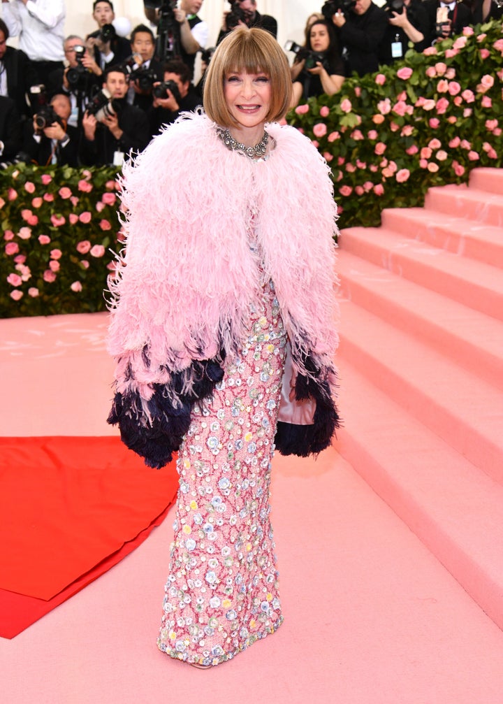 Anna Wintour attends Met Gala.