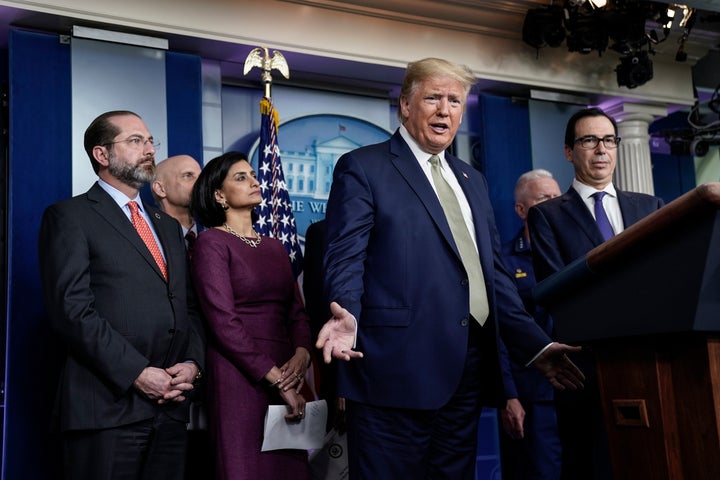 Trump has downplayed the coronavirus outbreak for weeks.