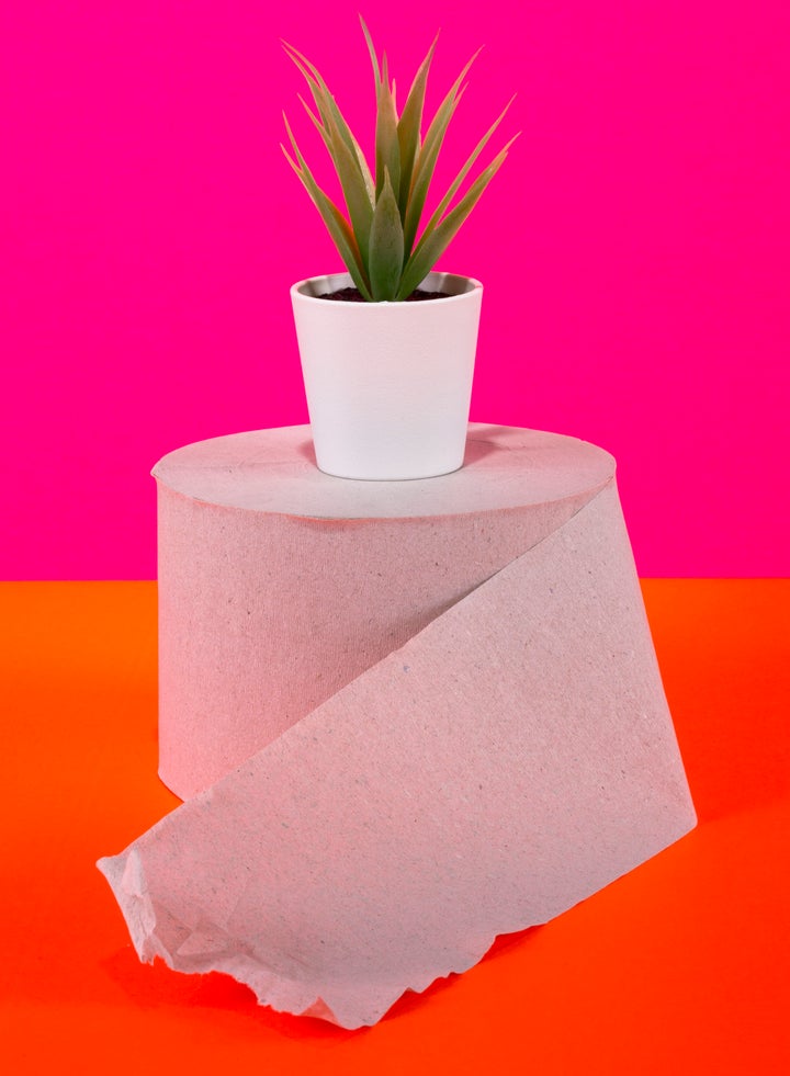 While regular ol’ toilet paper might break down more easily than wipes and won’t usually pose a threat to pipes, it’s still not great for the environment.