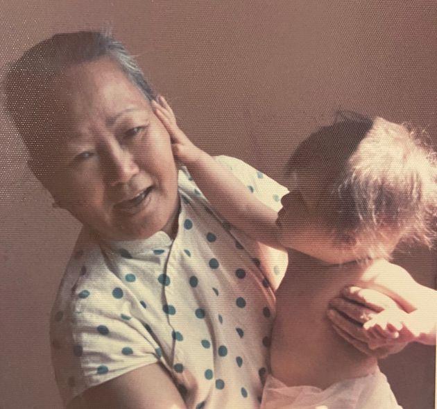 The author and her grandmother shortly after the family immigrated to Canada in 1974.