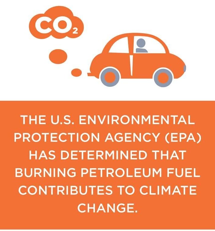 Berkeley and San Francisco were considering a simple warning label such as this noting the climate impact of using fossil fuels.