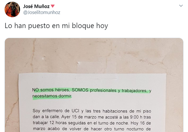 El Aviso De Un Enfermero A Sus Vecinos Tras La Practica Mas Habitual En Esta Crisis Del Coronavirus El Huffpost