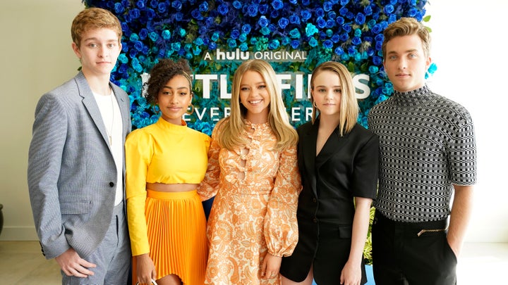 The young actors of "Little Fires Everywhere," (L-R) Gavin Lewis, Lexi Underwood, Jade Pettyjohn, Megan Stott and Jordan Elsa