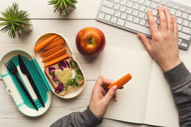 Try not to eat within reach of your desk while working remotely. It's important to take mental breaks and unplug.