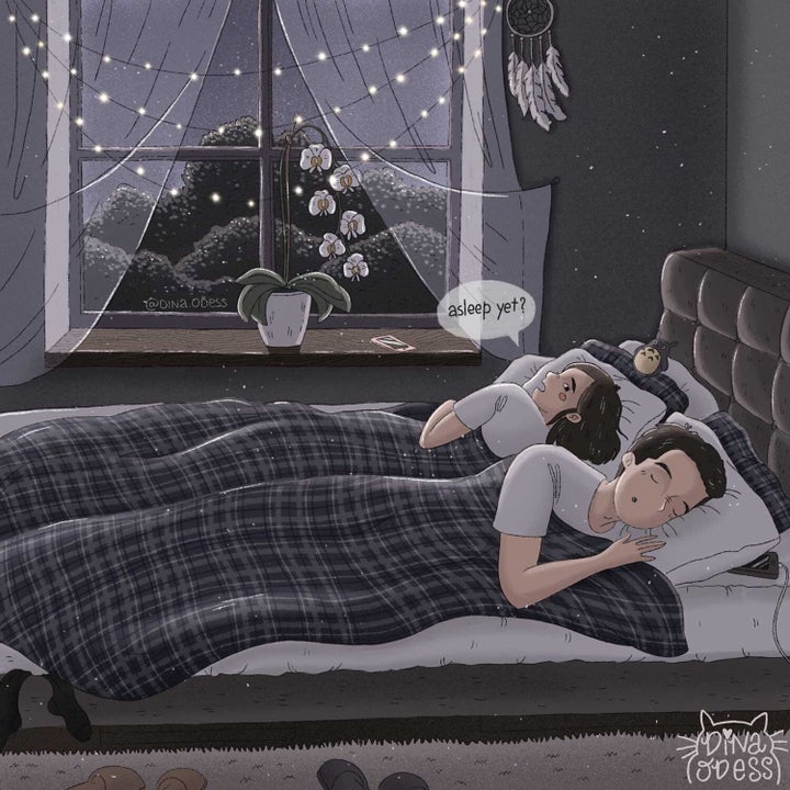 Artist Illustrates The Cozy Little Moments Of Life With Her Husband ...