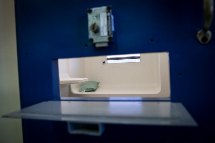 A jail cell in the Enhanced Supervision Housing Unit at the Rikers Island Correctional facility in New York March 12, 2015. 