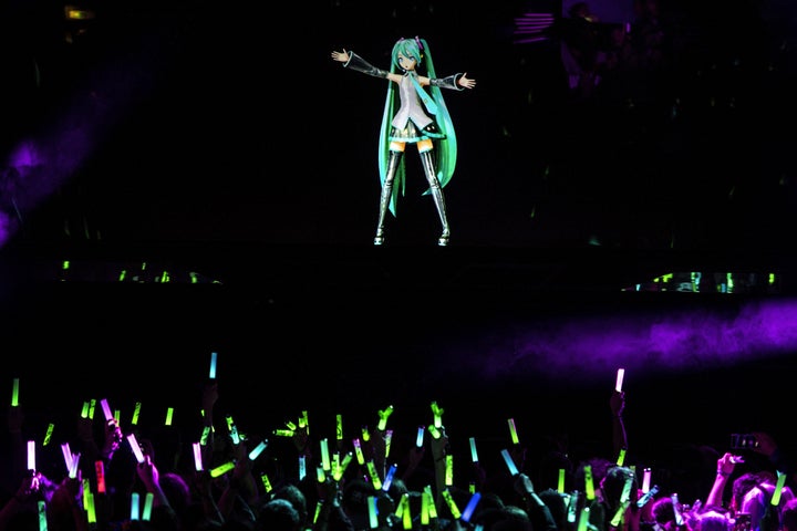 フランス・パリで開かれた初音ミクのライブ（2020年1月16日撮影）