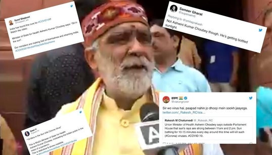 Twitter Has No Patience For MoS Health Ashwini Kumar Choubey’s Sunbathing