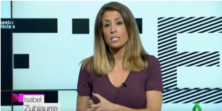 Isabel Zubiaurre, meteoróloga de 'laSexta'.