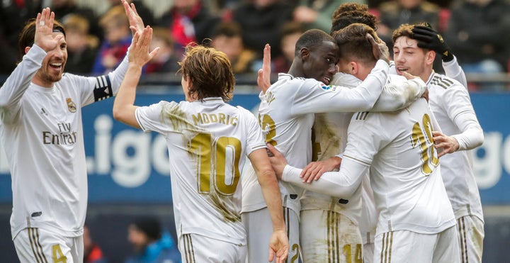Los jugadores del Real Madrid.