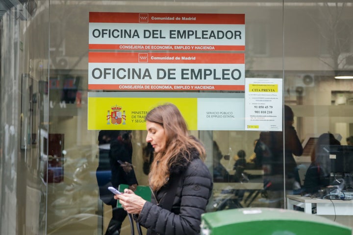Una oficina de empleo en Madrid.