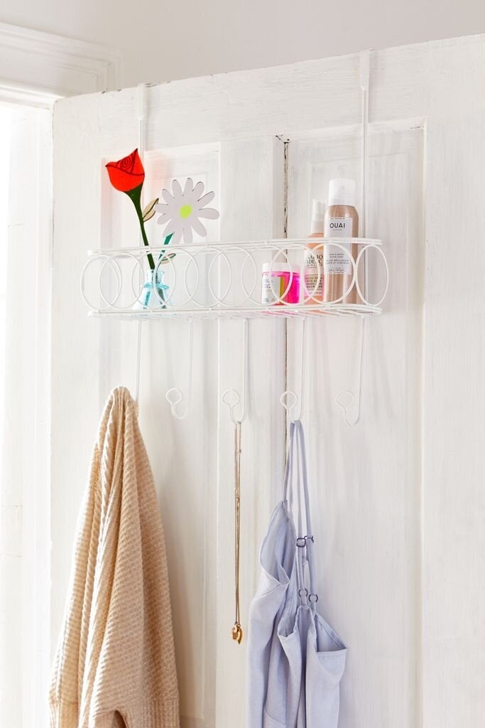 Urban Outfitters Kayleigh Over-The-Door Multi-Hook Shelf