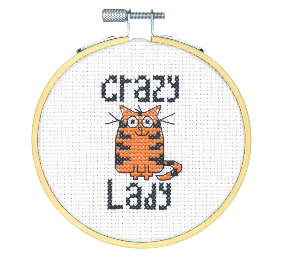 Kids Cross Stitch Kit, Cat Cross Stitch Kit, Embroidery for Kids, Beginner  Cross Stitch, DIY Stitch Kit, Cat Embroidery, Beginner Stitch Kit 