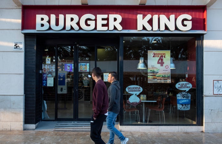 Un restaurante de Burger King en España.