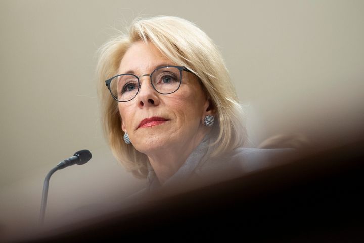 Education Secretary Betsy DeVos in February 2020.