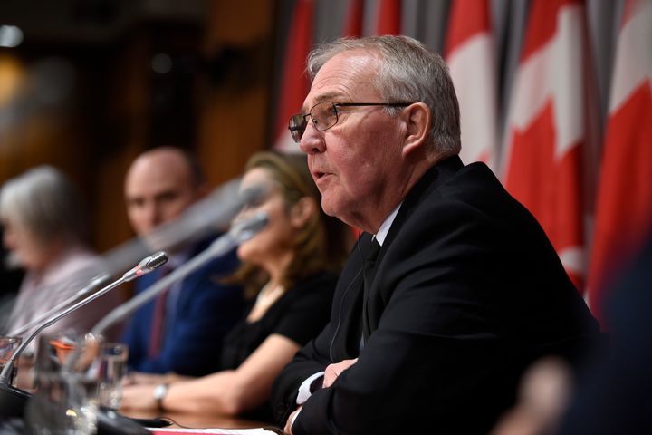 Public Safety Minister Bill Blair speaks at a press conference on COVID-19, at West Block on Parliament Hill in Ottawa on March 18, 2020. 