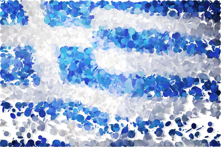 Confetti: Flag of Greece.