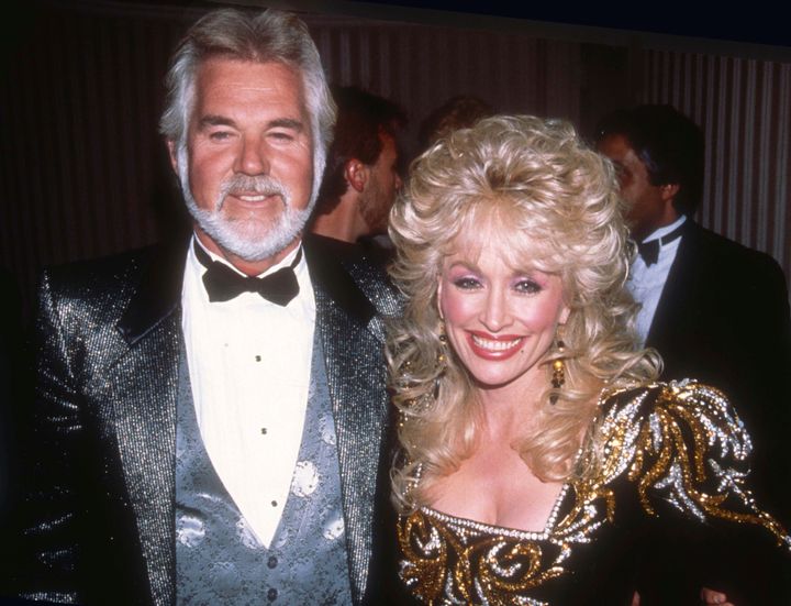 Kenny Rogers and Dolly Parton in 1988.