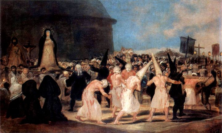 .Francisco de Goya, Πομπή των «Μαστιγωμένων», 1812-14(Académie Royale San Fernando, Madrid, Espagne) * 