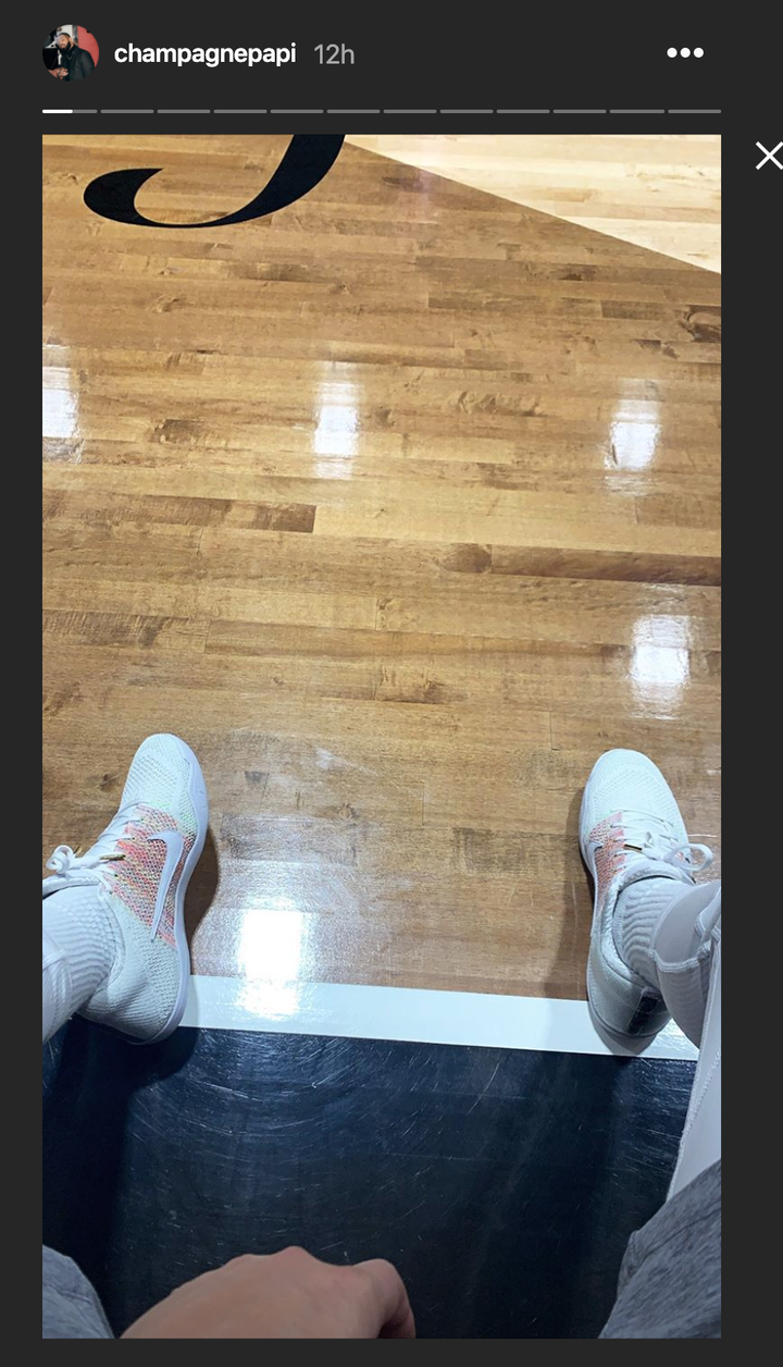 Drake shared pics of his self-isolation experience at home in his Toronto mansion.
