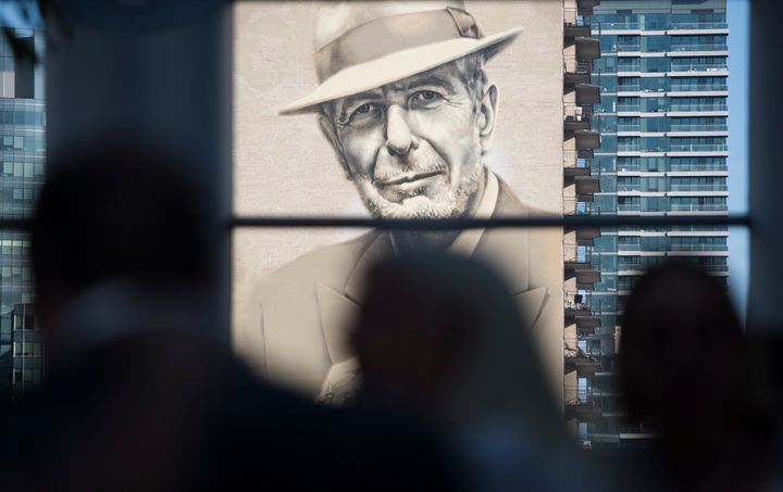 Une fresque de Leonard Cohen regarde à Montréal (photo d'archives)