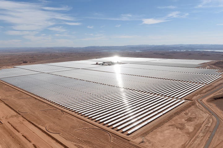 A solar farm in the Moroccan town of Ouarzazate. Governments could incorporate a clean energy transition, complete with thousands of new clean energy jobs, into any stimulus package. But big, polluting businesses will push back.