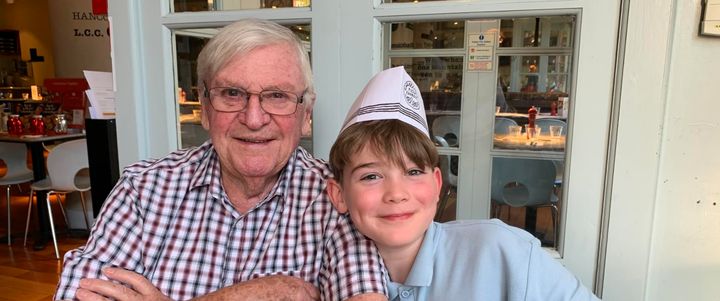 Mel Lock's 87-year-old dad Brian and her 11-year-old son Austin